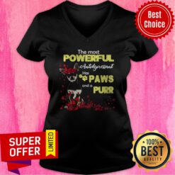 Nice Dog The Most Powerful Antidepressant Has Paws And A Purr V-neck