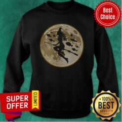 Nice Fishing On The Moon Halloween Gift Sweatshirt