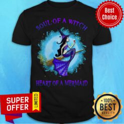 Nice Mermaid Soul Of A Witch Heart Of A Mermaid Halloween Shirt