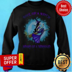 Nice Mermaid Soul Of A Witch Heart Of A Mermaid Halloween Sweatshirt