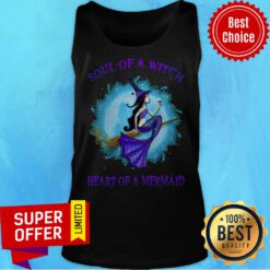 Nice Mermaid Soul Of A Witch Heart Of A Mermaid Halloween Tank Top