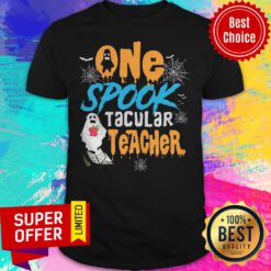 Nice One Spooktacular Teacher Halloween Ghost School Shirt