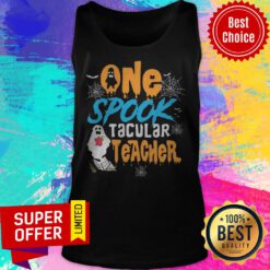 Nice One Spooktacular Teacher Halloween Ghost School Tank Top