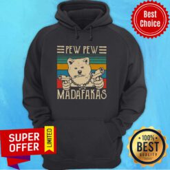 Nice Pew Pew Madafakas Vintage Akita Inu Pew Hoodie
