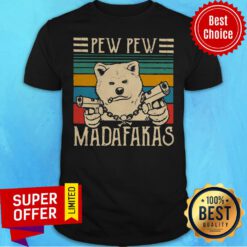 Nice Pew Pew Madafakas Vintage Akita Inu Pew Shirt