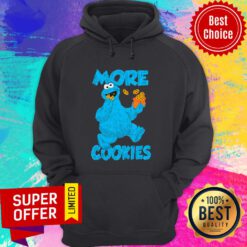Nice Sesame Street Cookie Monster More Cookies Hoodie