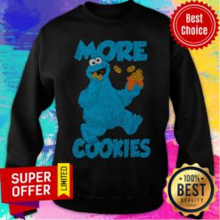Nice Sesame Street Cookie Monster More Cookies Sweatshirt