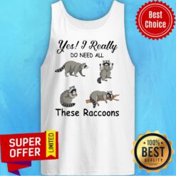 Nice Yes I Really Do Need All These Raccoons Tank Top