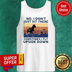 Official Equestrian No I Don’t Just Sit There Horse Baseball Vintage Tank Top