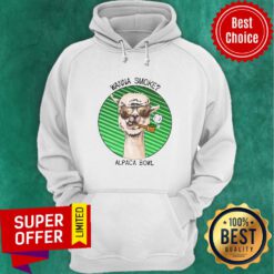 Official Wanna Smoke Alpaca Bowl Weed Lama Hoodie