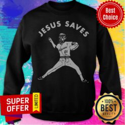 Premium Jesus Saves Baseball Sweatshirt