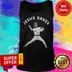 Premium Jesus Saves Baseball Tank Top
