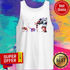 Top Baby Elephant Mother Tank Top
