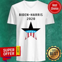 Top Biden Harris 2020 American Flag V-neck