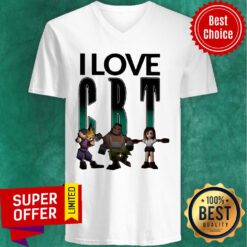 Top I Love CBT Cloud Barret Tifa V-neck