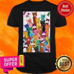 Top Multi Cat And Kitten Shirt