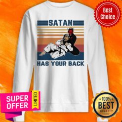 Top Santa Has Your Back Vintage Sweater Sweatshirt