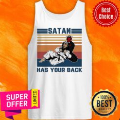 Top Santa Has Your Back Vintage Sweater Top Santa Has Your Back Vintage Sweater Tank Top