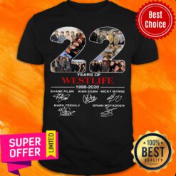 22 Years Of Westlife 1998 2020 Signatures Shane Filan Kian Egan Nicky Byrne Mark Feehily Brian Shirt