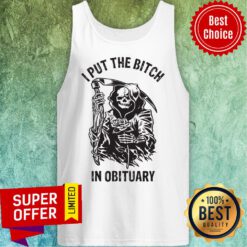 Awesome Iput The Bitch In Obituary Tank Top