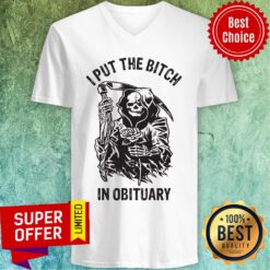 Awesome Iput The Bitch In Obituary V-neck