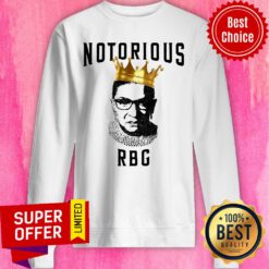 Awesome Ruth Bader Ginsburg Notorious RBG Crown Sweatshirt