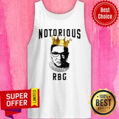 Awesome Ruth Bader Ginsburg Notorious RBG Crown Tank Top