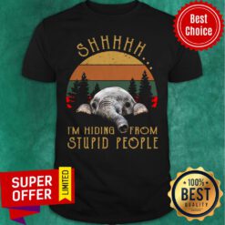 Awesome Shhhhh I'm Hiding From Stupid People Shirt