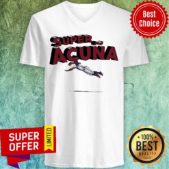 Awesome Super Acuna Atlanta Baseball V-neck