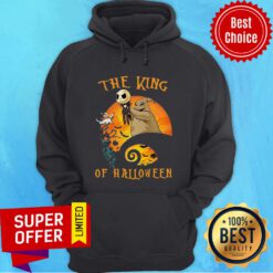Awesome The Raptor King Skellington Halloween Hoodie