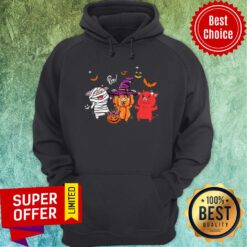 Awesome Three Pigs Witches Pumpkin Halloween Hoodie
