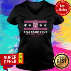 Bears Unveil New Real Bears Fans Wear Pink Chicago Bears V-neck