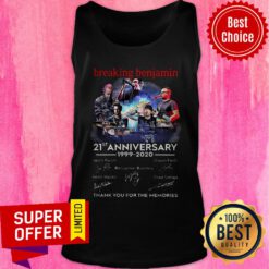 Breaking Benjamin 21st Anniversary 1999 2020 Thank You For The Memories Signatures Tank Top