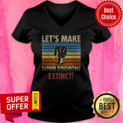 Emmanuel Partner Let’s Make Down Syndrome Extinct Bigfoot Vintage V-neck