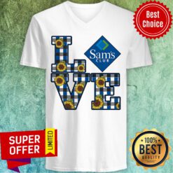 Funny Love Sam'S Club Sunflower V-neck