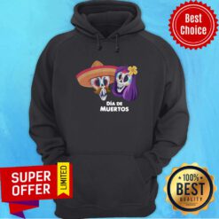 Funny Sugar Skull Couple Day Of The Dead Dia De Muertos Hoodie