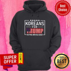 Top Koreans For Trump Keeping America Great American Flag Hoodie