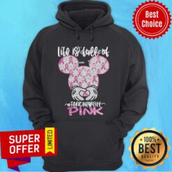 Mickey Mouse Breast Cancer Awareness In October We Wear Pink Hoodie