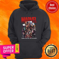 Nice Marvel All Characters Thank You For The Memories Signatures Hoodie