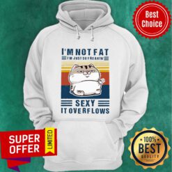 I'm Not Fat I'm Just So Freakin' Sexy It Overflows Vintage Retro Hoodie