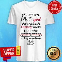 Just A Magic Girl Living In A Fantasy World Took The Going Anywhere V-neck