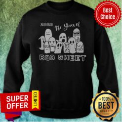 Nice 2020 The Year Of Boo Sheet Halloween Sweatshirt