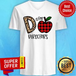 Nice D Leopard Is For Teacher Directors Apple V-neck