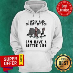 Nice I Work Hard So That My Dog Can Have A Better Life Hoodie