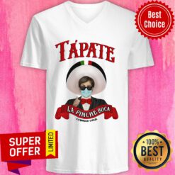 Nice Tapate La Pinche Boca Coronavirus Parody Tee V-neck