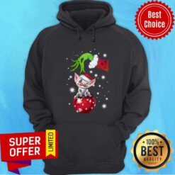 Nice The Grinch Hand Holding Santa Pig Hoodie