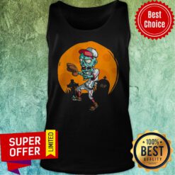 Nice Zombile Baseball Halloween Tank Top