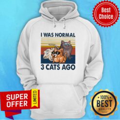 Official I Was Normal 3 Cats Ago Hoodie