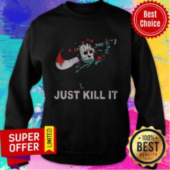 Official Jason Voorhees Nike Just Kill It Halloween ShirtOfficial Jason Voorhees Nike Just Kill It Halloween Sweatshirt