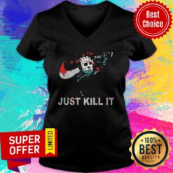Official Jason Voorhees Nike Just Kill It Halloween ShirtOfficial Jason Voorhees Nike Just Kill It Halloween V-neck